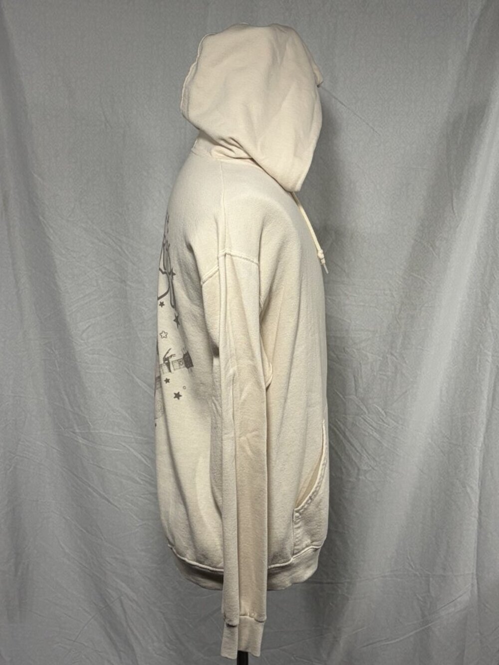 Taylor Swift Eras Tour Adult Hoodie Large Double SIded Graphic Music Thick Beige - Picture 3 of 5